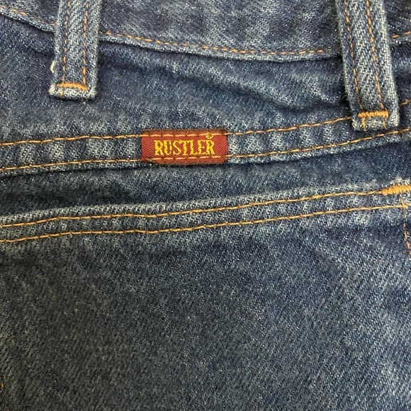 Rustler Blue Jeans 100% Cotton W 36 L 34 - Picture 2 of 8